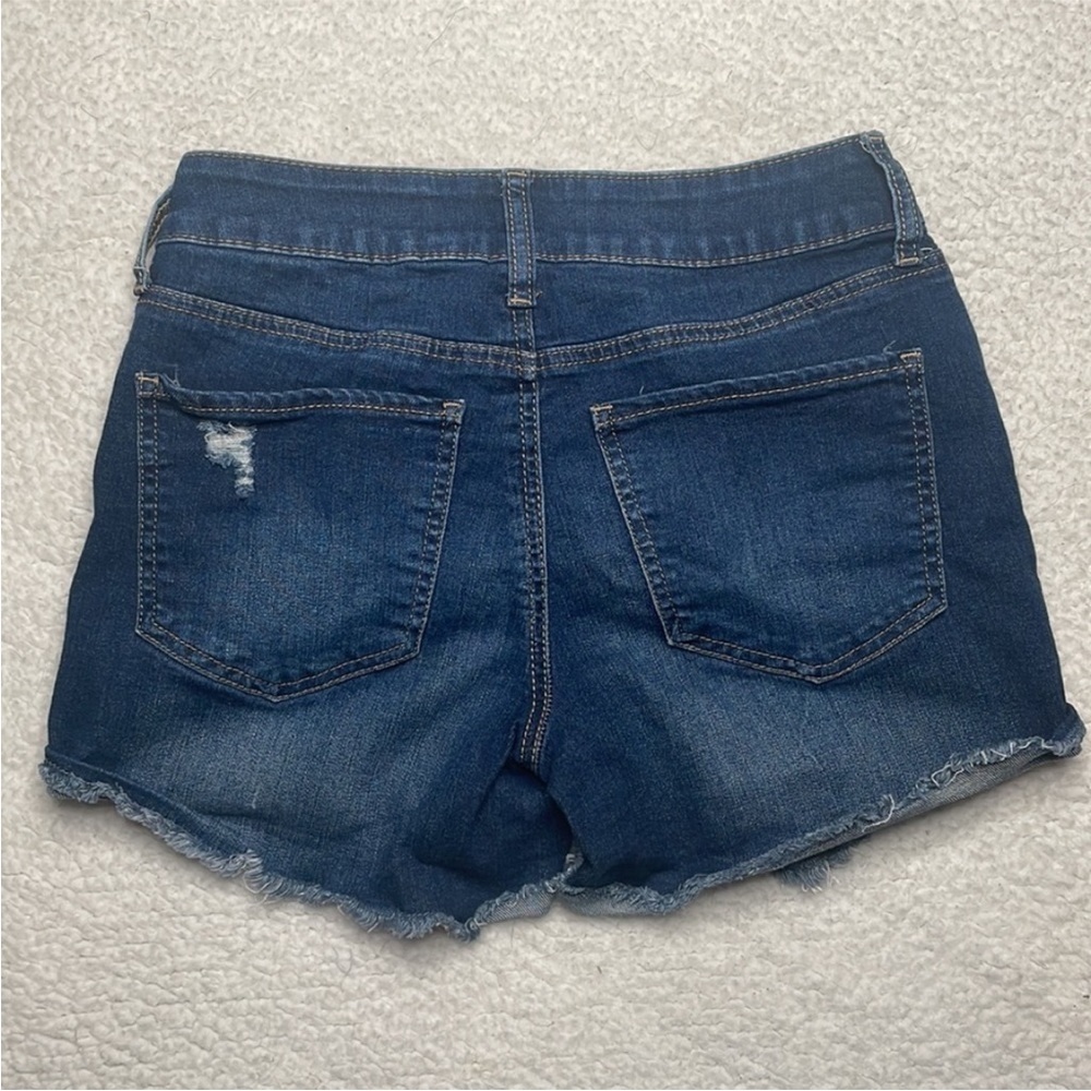 Cut off denim shorts stretch favorite midi So Distressed - Picture 5 of 9